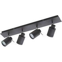Spa Scorpius 4 Light Adjustable Light Bar Ceiling Spotlight Matt Black