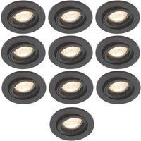 Electralite Yate Tiltable Fire Rated Downlight IP20 Matte Black