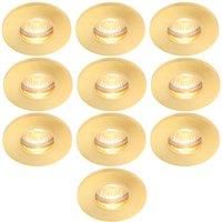 Electralite Yate Fire Rated Downlight IP65 Satin Brass