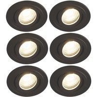 Spa Cali Tiltable Downlight Matt Black