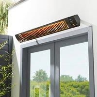Variable Watt Outdoor Dual Mount Radiant Patio Heater With Pir Sensor Black