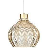 Herringbone Large Easy Fit Glass Pendant