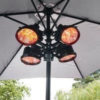 4X450W Radiant Parasol Heater