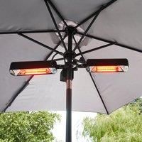 2 Headed 2 x 800W Parasol Heater 1600W