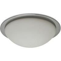 Spa OPIE 12W LED Flush Ceiling Light Cool White Chrome