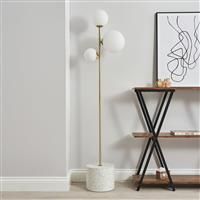 BHS Fleur 3 Light Floor Lamp - Gold