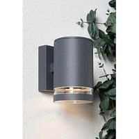 Forum ZN-29190-ATR Lens Up or Down Outdoor Garden Wall Light Anthracite Grey
