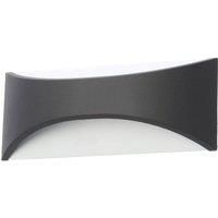 Zink Stroud Outdoor LED Wall Light Black 12W 400lm (355VJ)