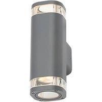 Zinc EOS Outdoor Up & Down Wall Light Anthracite (813FH)