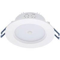 Zinc RENO Fixed LED Downlight with PIR White 8W 500lm (317KJ)