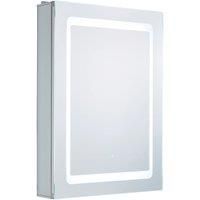 Spa Arte LED Illuminated Bathroom Mirror Cabinet 34W with Shaver Socket and Demist Pad