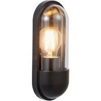 Pilule Black Wall Light IP54 10W Max LED E27