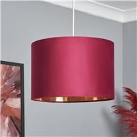 BHS Vera Red Velvet Easy Fit Lampshade - 30cm