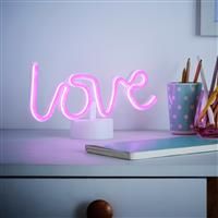 Glow Phadra Neon Love Pink Table Light