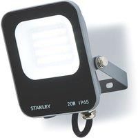 Stanley Black Mains-powered Cool daylight LED Without sensor Slimline floodlight