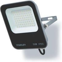 Stanley Black Mains-Powered Cool Daylight Led Without Sensor Slimline Floodlight 6600Lm
