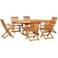 Royalcraft Turnbury 6 Seater Dining Extending Set with Folding Armchairs