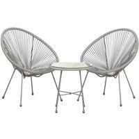 Royalcraft MON01GREY Monaco Egg Chair, Grey, 100x100x100 cm
