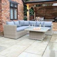 Royalcraft Wentworth Rattan 4 Piece Corner Lounging Set  wilko  Garden & Outdoor