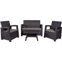 Royalcraft Faro 4 Piece Conversation Storage Bench Set