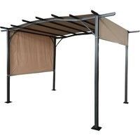 Amir Royalcraft San Remo Pergola 2.7x3.6m Brown  wilko  Garden & Outdoor