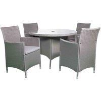 Nevada 4 Seater KD Round Dining Set