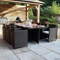 Royalcraft Nevada 6 Seater Cube Set - Brown