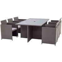 Royalcraft Nevada 6 Seater Cube Set - Grey