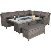 Royalcraft Paris 7pc Deluxe Modular Corner Dining Set