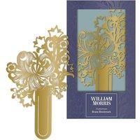William Morris Golden Lily Laser Cut Metal Bookmark