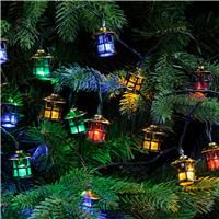 Vintage Christmas Tree Lights - 50 x Multicolour Victorian Lanterns