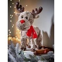 Festive Animated Walking And Singing Reindeer