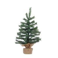 Festive Mini Tree with Burlap Base, 60cm