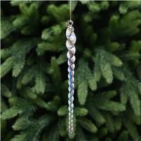 Festive Glass Icicle Hanging Tree Decoration