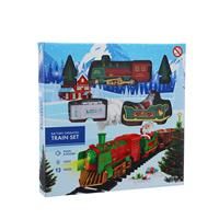 Festive 13Pc Christmas Train With Lights And Music, Multi