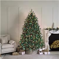 Festive Indoor & Outdoor 5ft Christmas Tree Compact Lights 500 Aurora LEDs