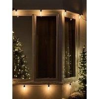 Festive 10 Warm White Connectable Festoon Spiral Bulb Outdoor Christmas Lights