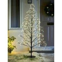 Festive 150 Cm Outdoor Christmas Tree With Firework Lights