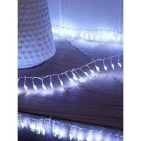 Festive 500 Led Dewdrop Indoor/Outdoor Christmas Cluster Lights - White
