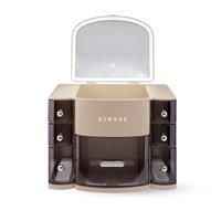 Sensse Beauty Organiser With Flip Top Led Mirror