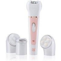 no!no! Genius - 3 Step to Perfect Smooth Skin Electric Hair Removal Device for Women – Face Body Trimmer for Smooth Face Arms Legs & Bikini Line - Waterproof Cordless- 4 Attachments