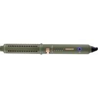 mdlondon WAVE Heated Barrel Brush (Olive Green) Hot Brush for Short Hair or Long Hair, Hot Hair Brush with 5 Heats + Retractable Bristles, Heated Round Brush - Genuine mdlondon Hair Styling Appliances