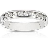 Ernest Jones Platinum 0.50Ct Diamond Channel Set Eternity Ring