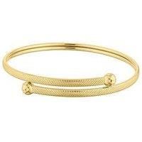 Ernest Jones 9Ct Yellow Gold Torque Flexible Bangle