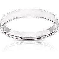H. Samuel 9Ct White Gold 3Mm Extra Heavy Court Wedding Ring