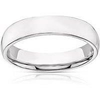 H. Samuel 9Ct White Gold 4Mm Extra Heavy Court Wedding Ring