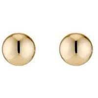 H. Samuel 9Ct Yellow Gold Earrings. 4Mm Ball Stud Earrings