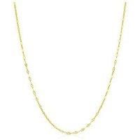 Ernest Jones 9Ct Yellow Gold Necklace. Forzatina Adjustable 18+2" Chain Necklace