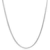 Ernest Jones Sterling Silver Square Franco Nk 20