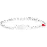 H. Samuel Sterling Silver Kids Heart Id Bracelet